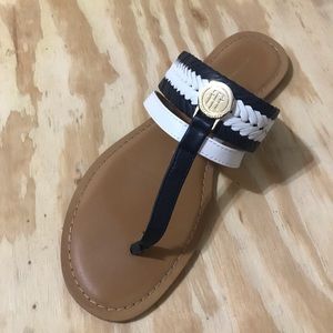 Tommy Hilfiger Navy & White Sandals ⚓️